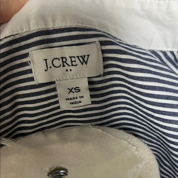 J. Crew Black and White Striped Button Down Shirt - Picture 2 of 5